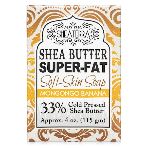 Shea Butter Super Fat Soft-Skin Soap MONGONGO BANANA 