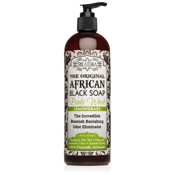 African Black Soap Body Wash LEMONGRASS 
