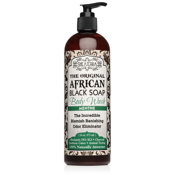 African Black Soap Body Wash MENTHE 
