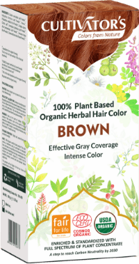 Brown Natural Hair Color 100% Organic