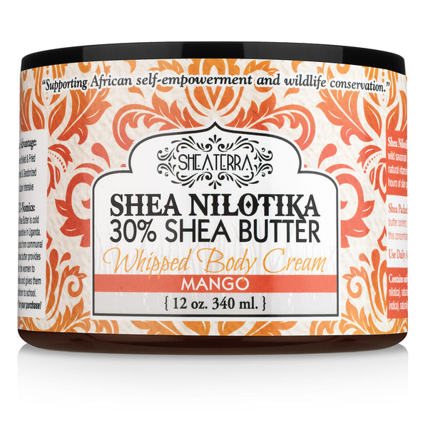 Organic Shea Butter Whipped Body Cream MANGO
(340ML/12.OZ)