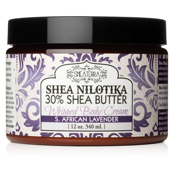 Organic Shea Butter Whipped Body Cream S. AFRICAN LAVENDER 
