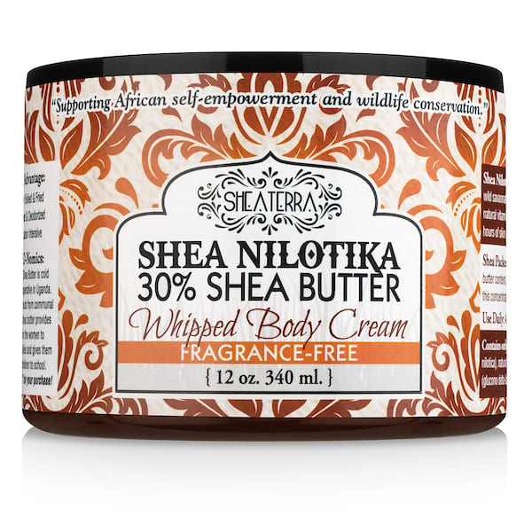 Organic Shea Whipped Body Cream FRAGRANCE FREE (340ML/12.OZ)
